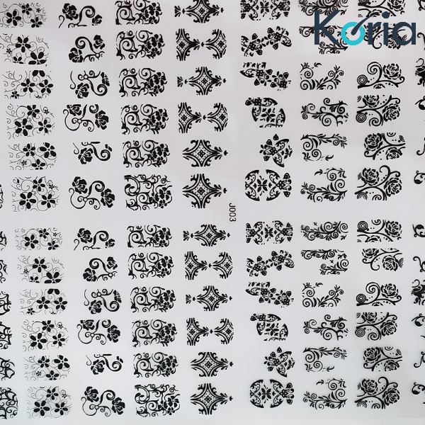 Bộ 100+ decal hoa văn dán móng NA - 6020 Bộ 100+ decal hoa văn dán móng NA - 6020