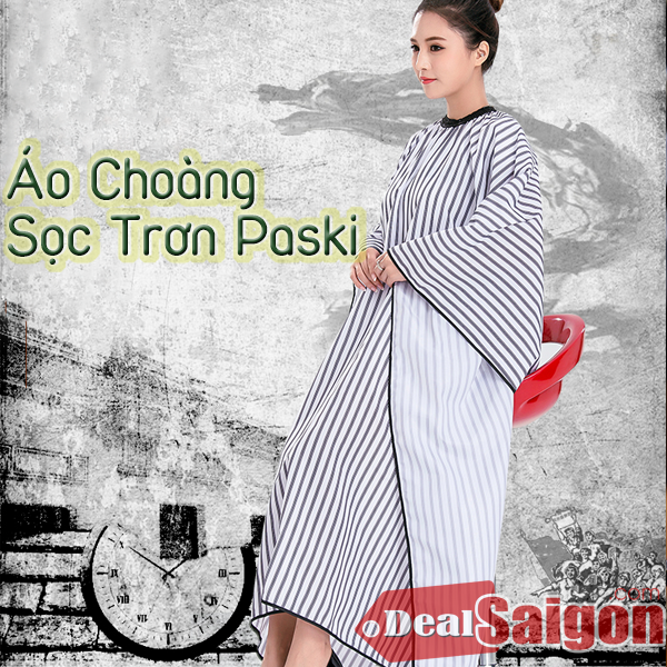 Áo choàng cắt tóc sọc trơn Paski