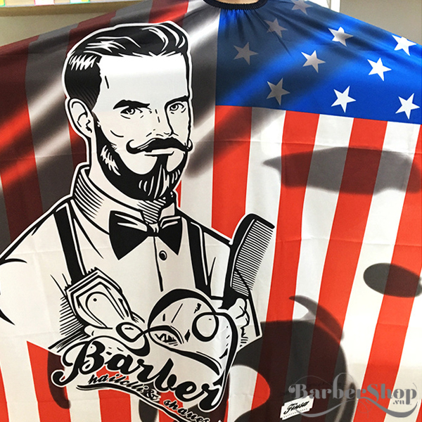 Áo choàng cắt tóc Barber Flag Áo choàng cắt tóc Barber Flag