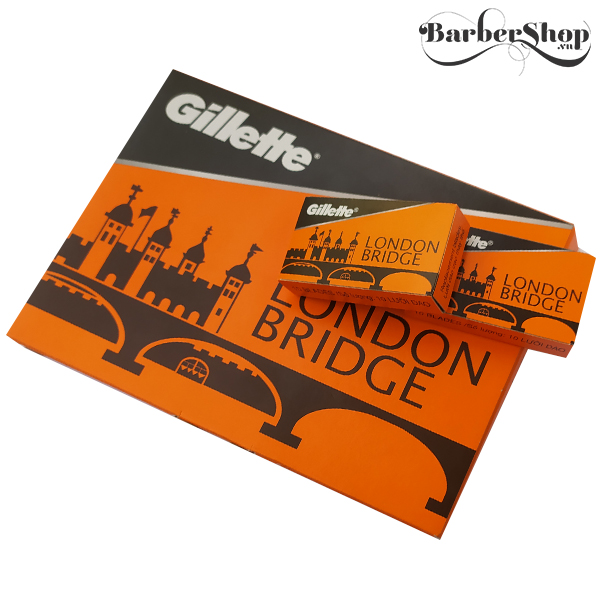 Hộp 100 lưỡi lam Gillette - London Bridge (Cam) Hộp 100 lưỡi lam Gillette - London Bridge (Cam)