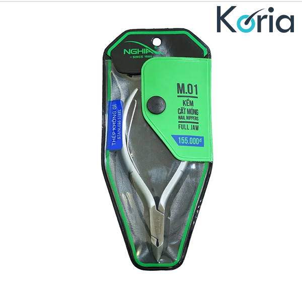 Kềm bấm móng inox Nghĩa M-01 Kềm bấm móng inox Nghĩa M-01