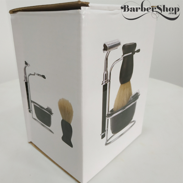 Combo dụng cụ quét kem và dao cạo râu inox Combo dụng cụ quét kem và dao cạo râu inox