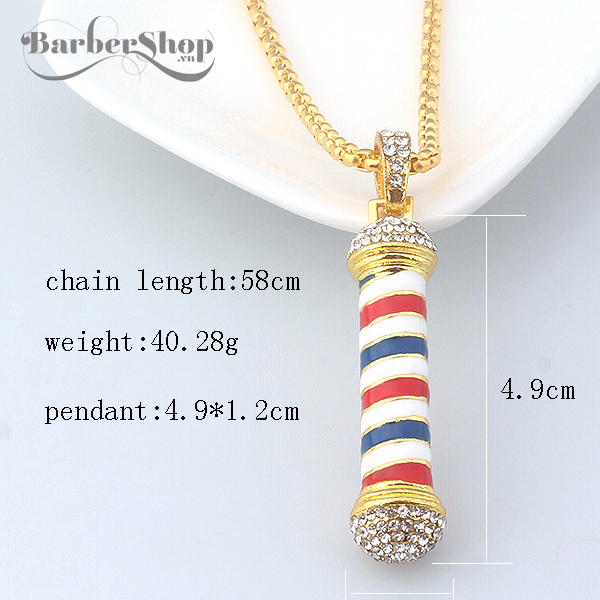 Dây chuyền barber pole nhỏ Dây chuyền barber pole nhỏ