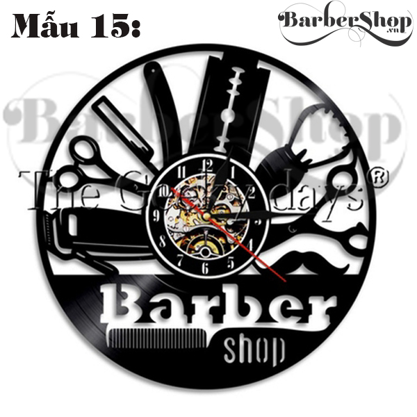 Đồng hồ barber trang trí tiệm Đồng hồ barber trang trí tiệm