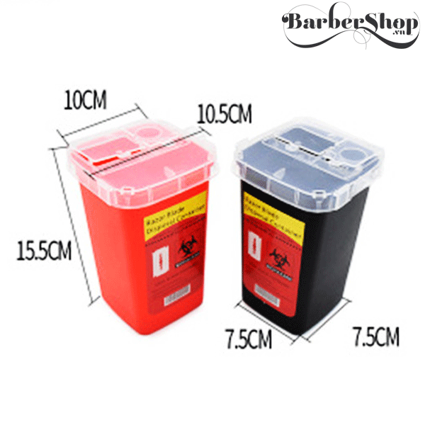 Thùng rác mini đựng lưỡi lam tiệm tóc Thùng rác mini đựng lưỡi lam tiệm tóc