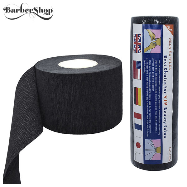 Combo 5 cuôn giấy quấn cổ cao cấp siêu co giản Barber Black Combo 5 cuôn giấy quấn cổ cao cấp siêu co giản Barber Black