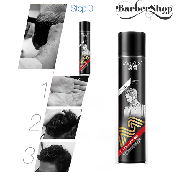 Gôm xịt tóc Mohoix 420ml Gôm xịt tóc Mohoix 420ml