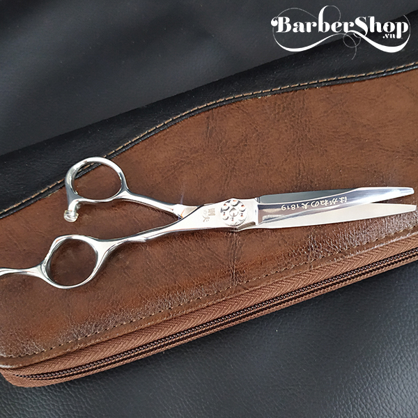 Kéo cắt tóc cao cấp Barber Flower F-1819 Kéo cắt tóc cao cấp Barber Flower F-1819