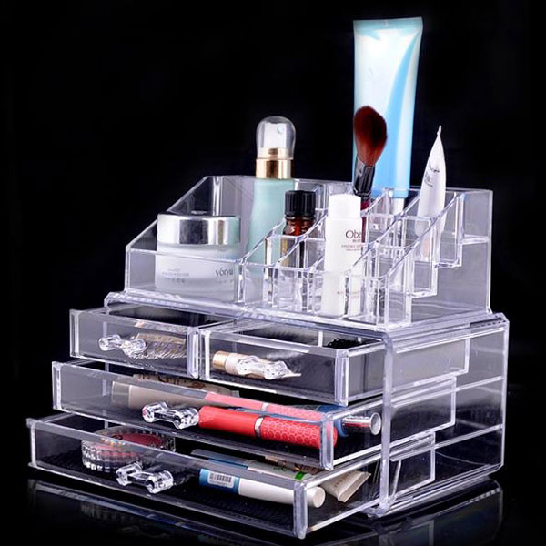 khay đựng đồ trang điểm trong suốt khay dung do trang diem trong suot