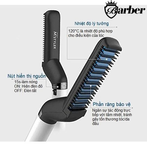 Lược điện chải tóc nam Koria KA-5000 Lược điện chải tóc nam Koria KA-5000