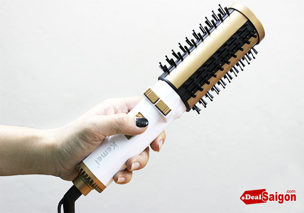 lược điện sấy xoay kemei KM817