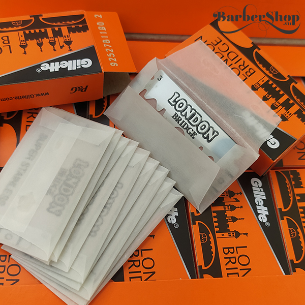 Hộp 100 lưỡi lam Gillette - London Bridge (Cam) Hộp 100 lưỡi lam Gillette - London Bridge (Cam)