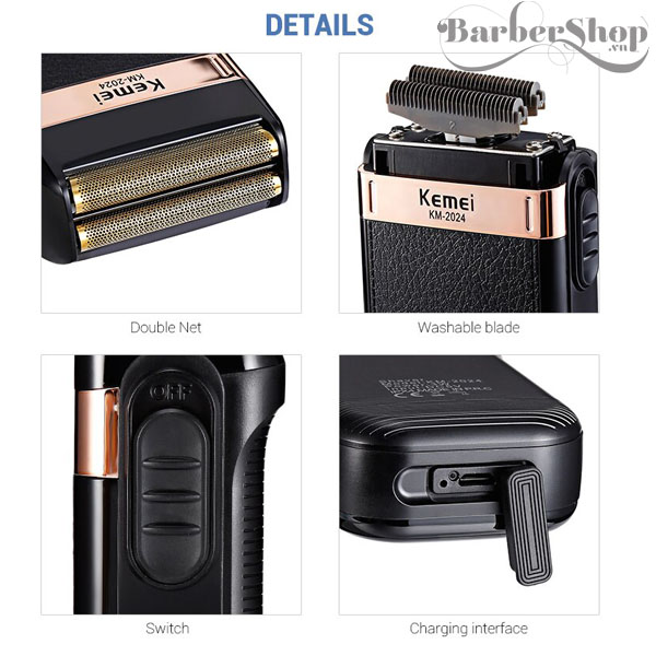 Máy cạo râu Kemei 2024 Máy cạo râu Kemei 2024