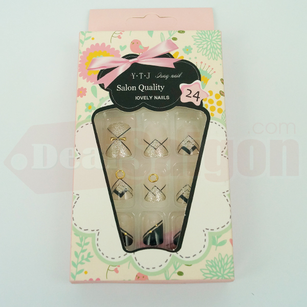 Bộ 24 móng giả trang trí C16	 Bộ 24 móng giả trang trí C16